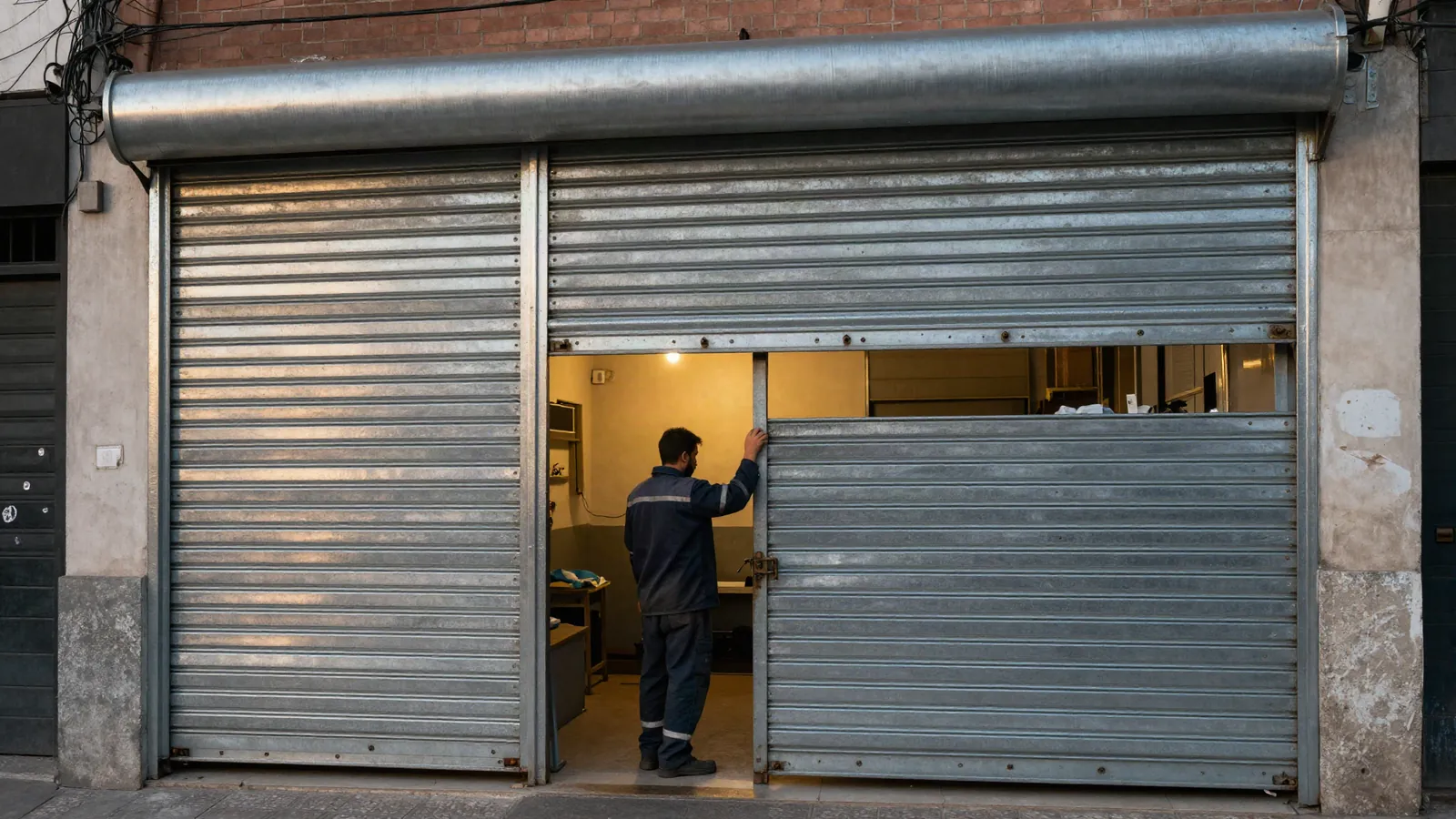 Cortina metálica instalada por Cortinas Metálicas Metalmarc en un local de Buenos Aires